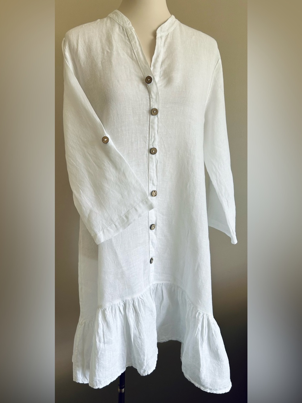 Pistache 100% Italian Linen Dress